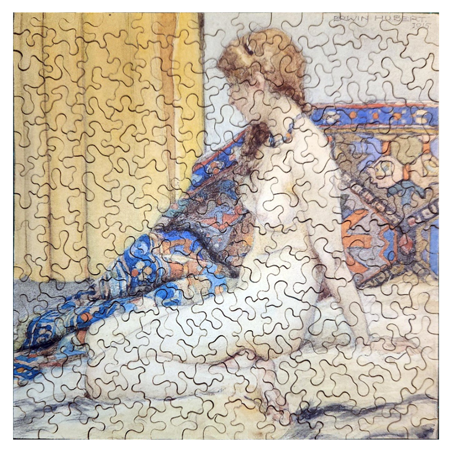 1010-153 Nude - Erwin Hubert, 1915