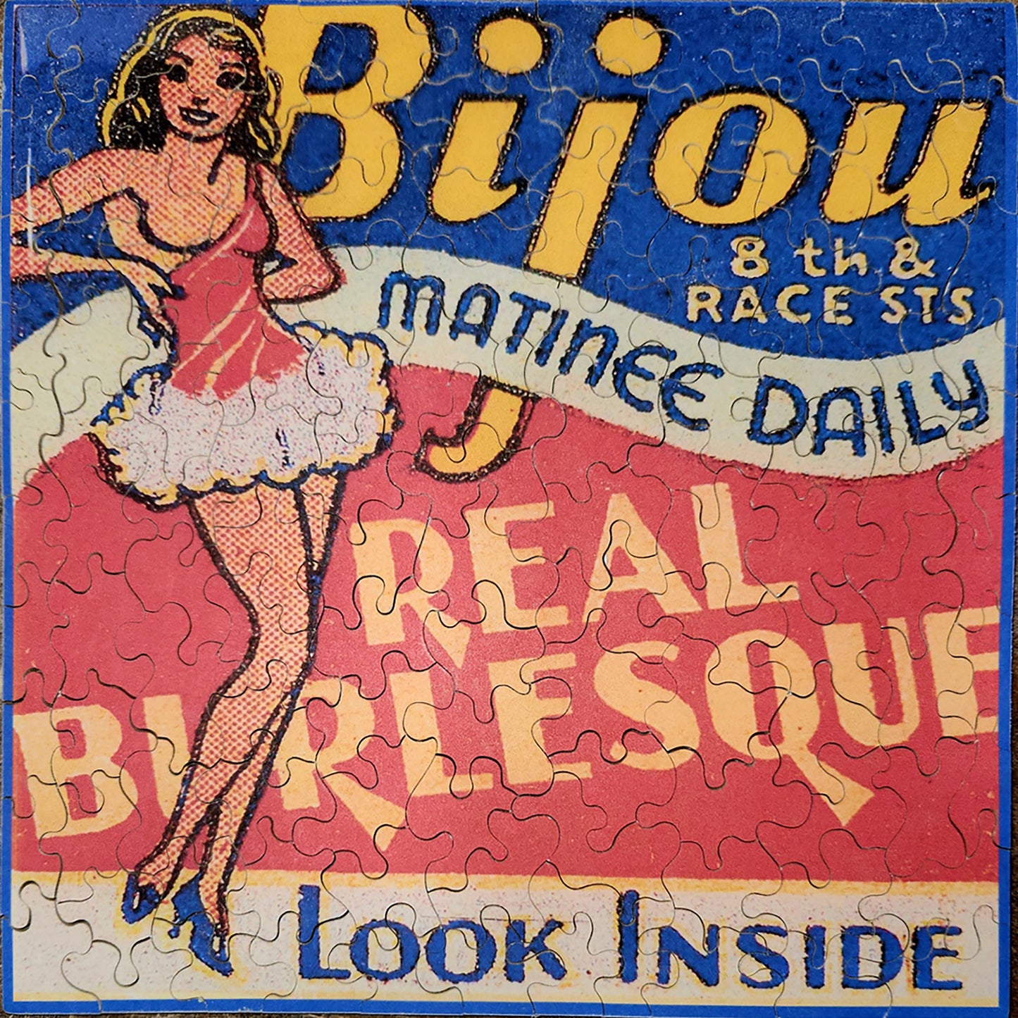 1010-69 Bijou, Real Burlesque Look Inside Matchbook Cover