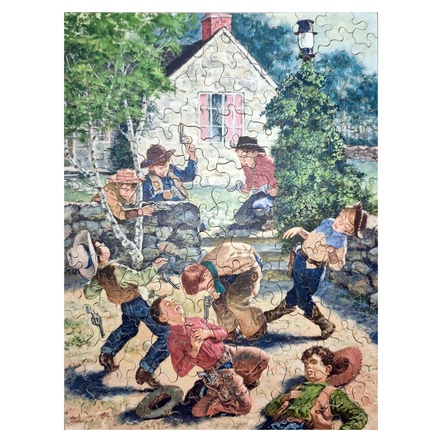 1013-03 Playing Cowboy - Amos Sewell