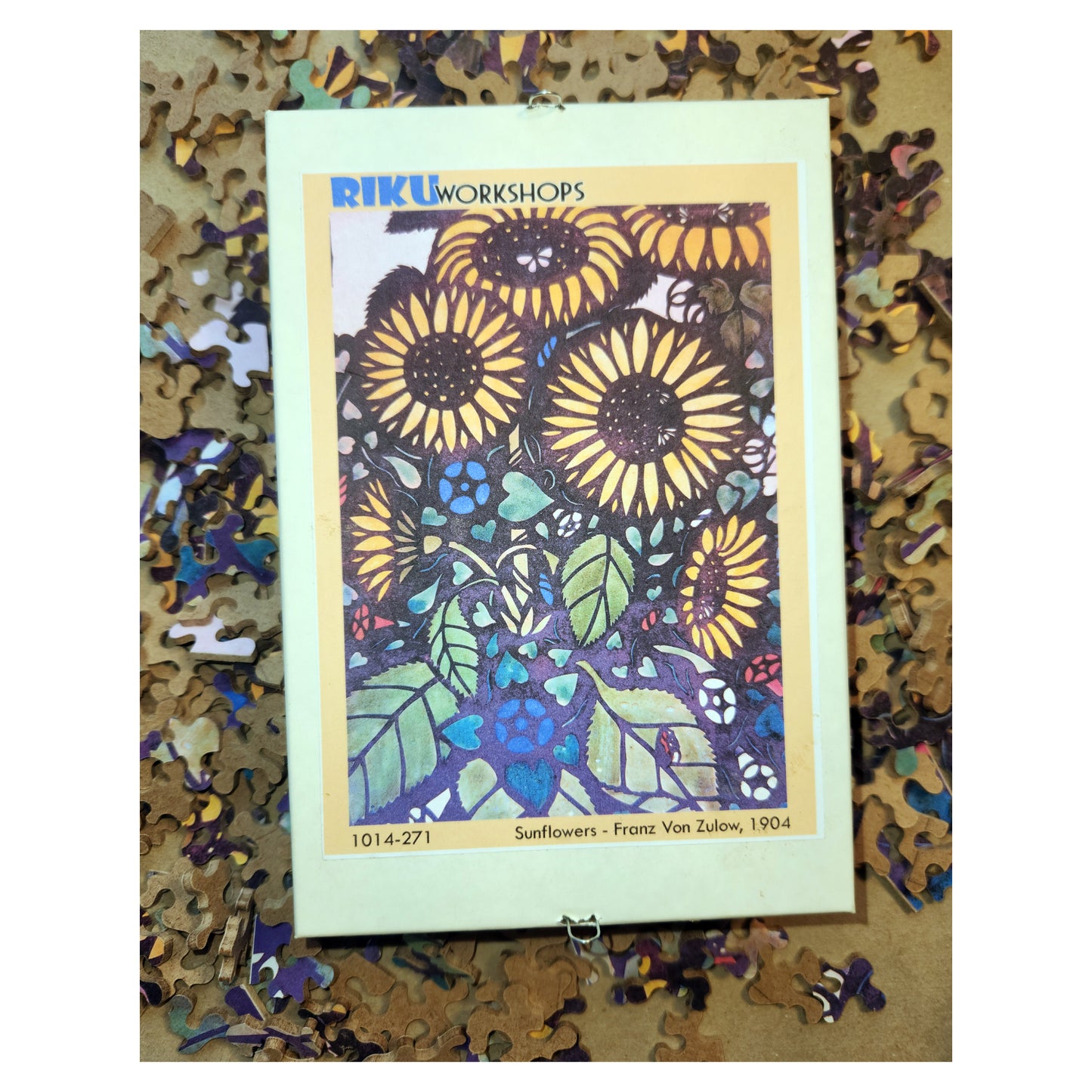 1014-271 Sunflowers - Franz von Zulow, 1904