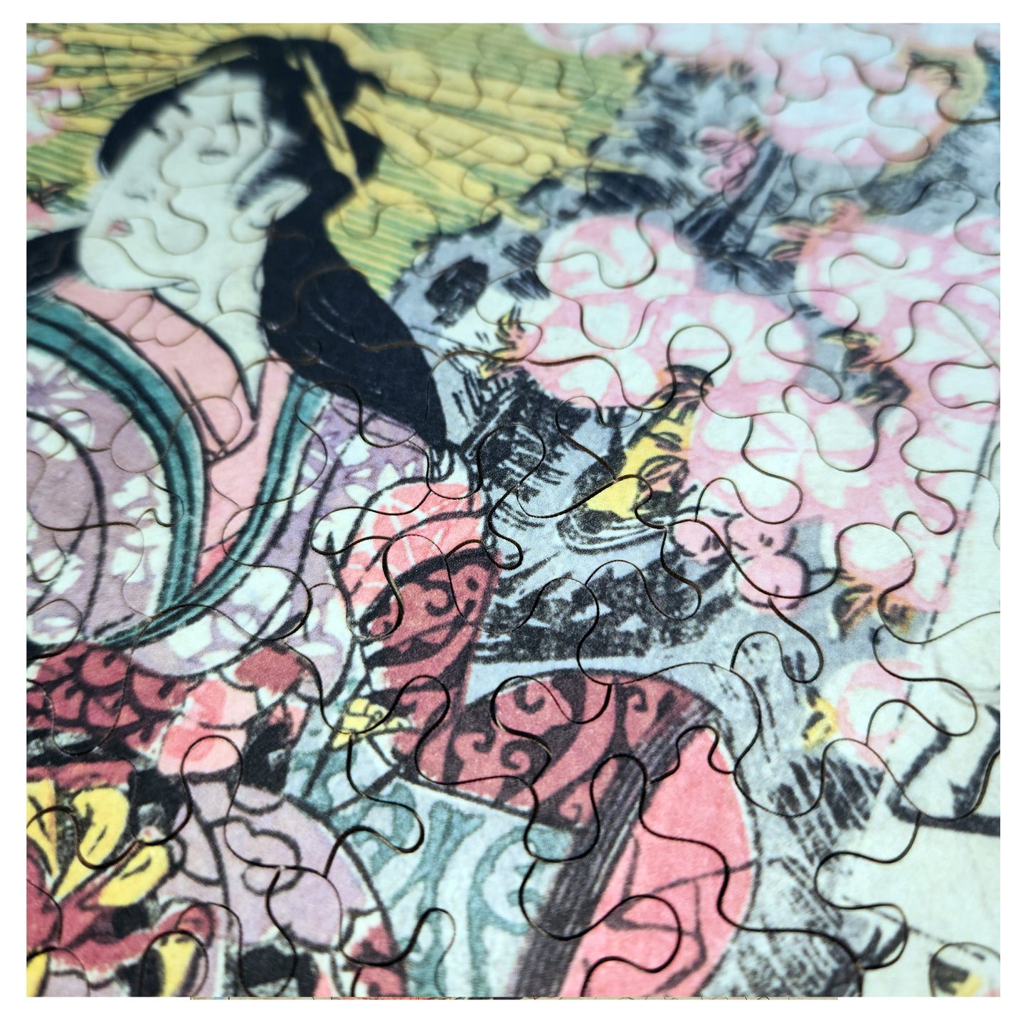 1015-151 Blooming Cherry Tree and Woman in Kimono - Kitagawa Utamaro