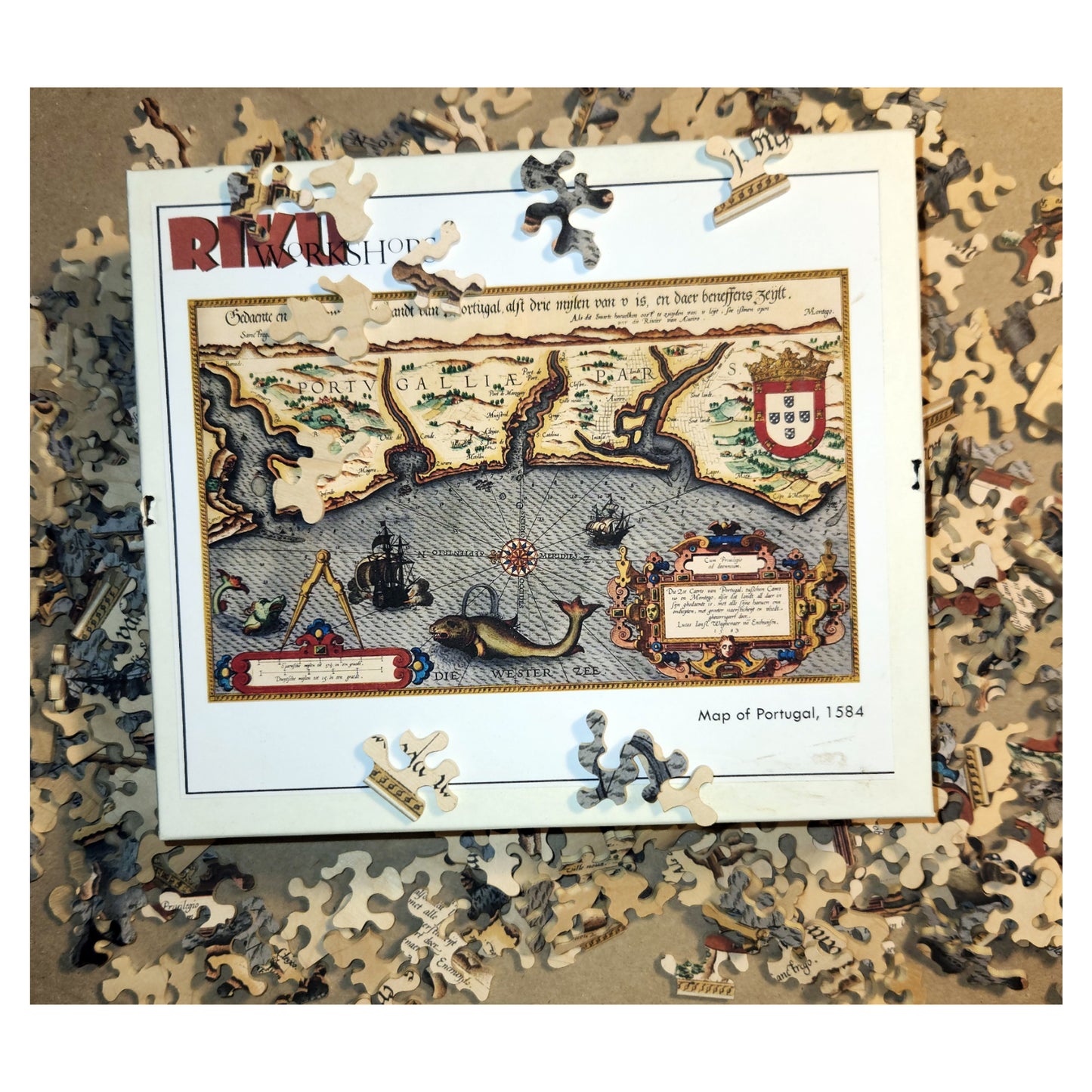 1016-186 Map of Portugal, 1584