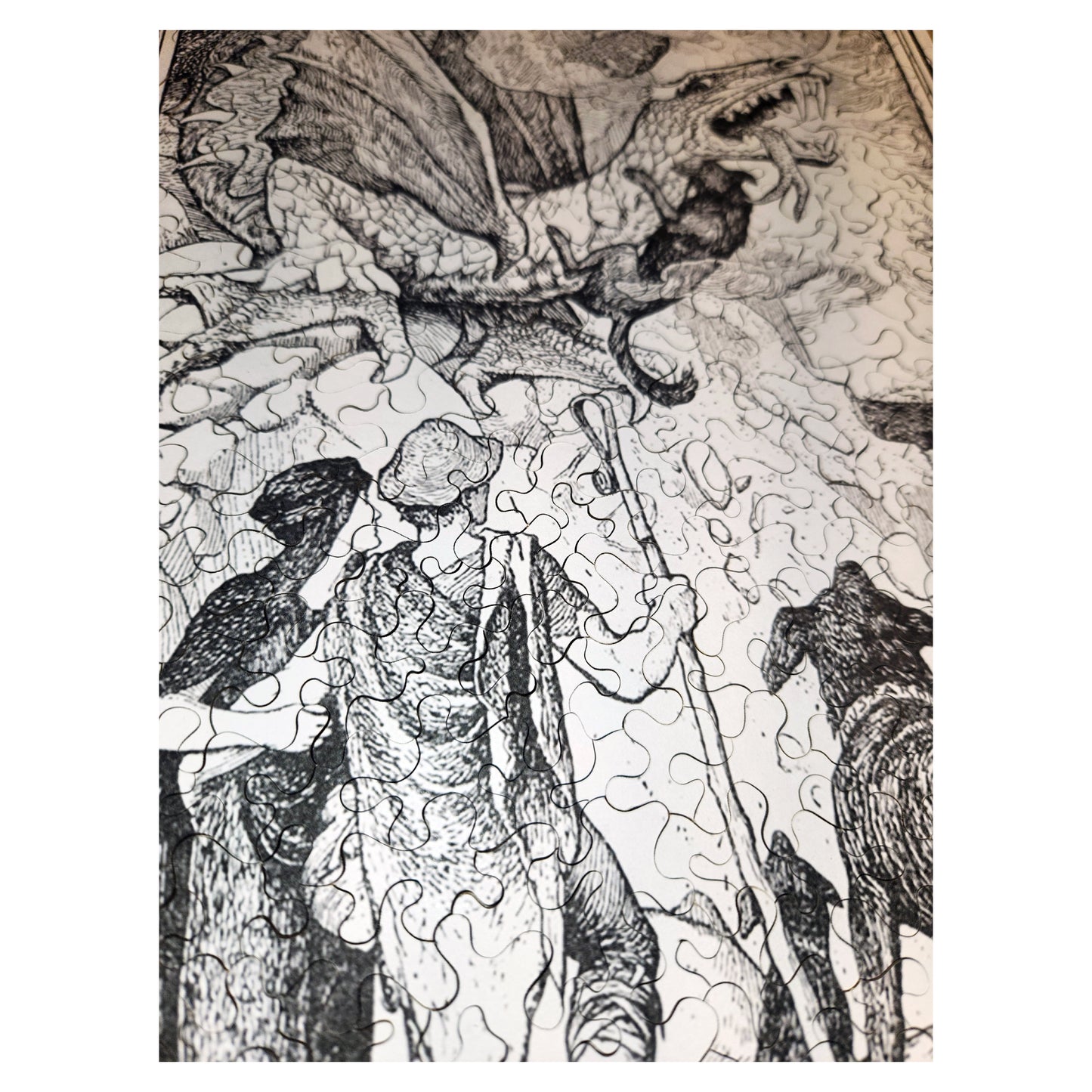 1016-212 The Three Dogs, from The Green Fairy Book - H.J. Ford, 1905