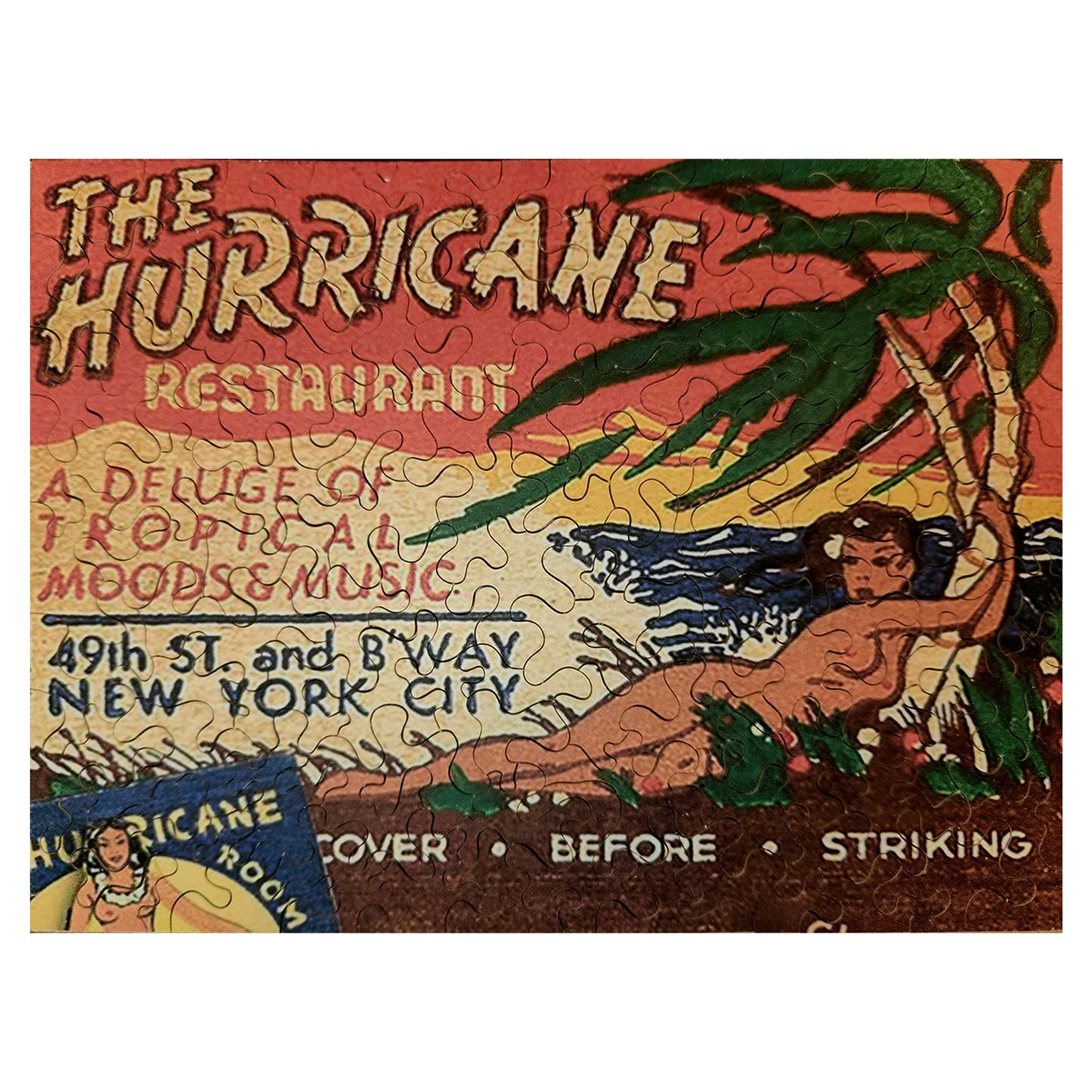 68-259 The Hurricane Restaurant, NYC Matchbook Cover