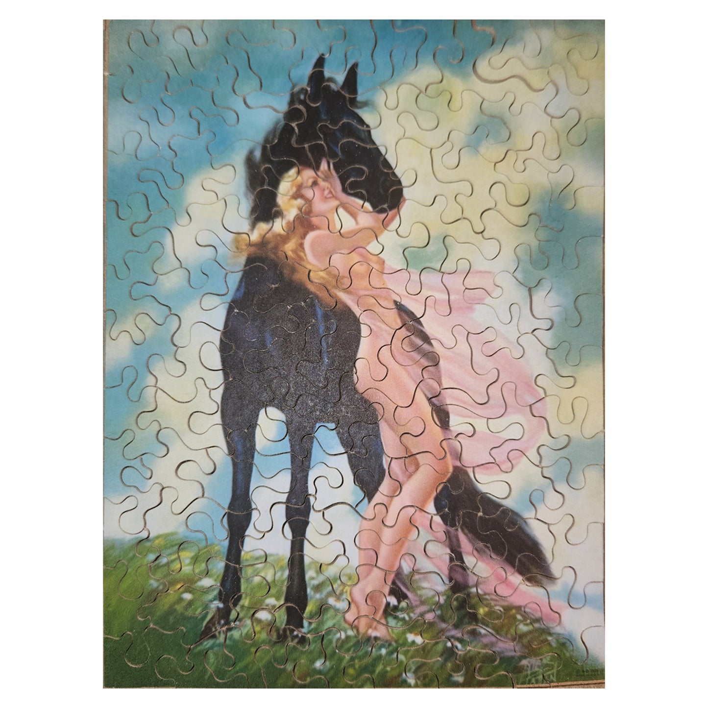 68-303 Mindy with Her Stallion - Irene Patton