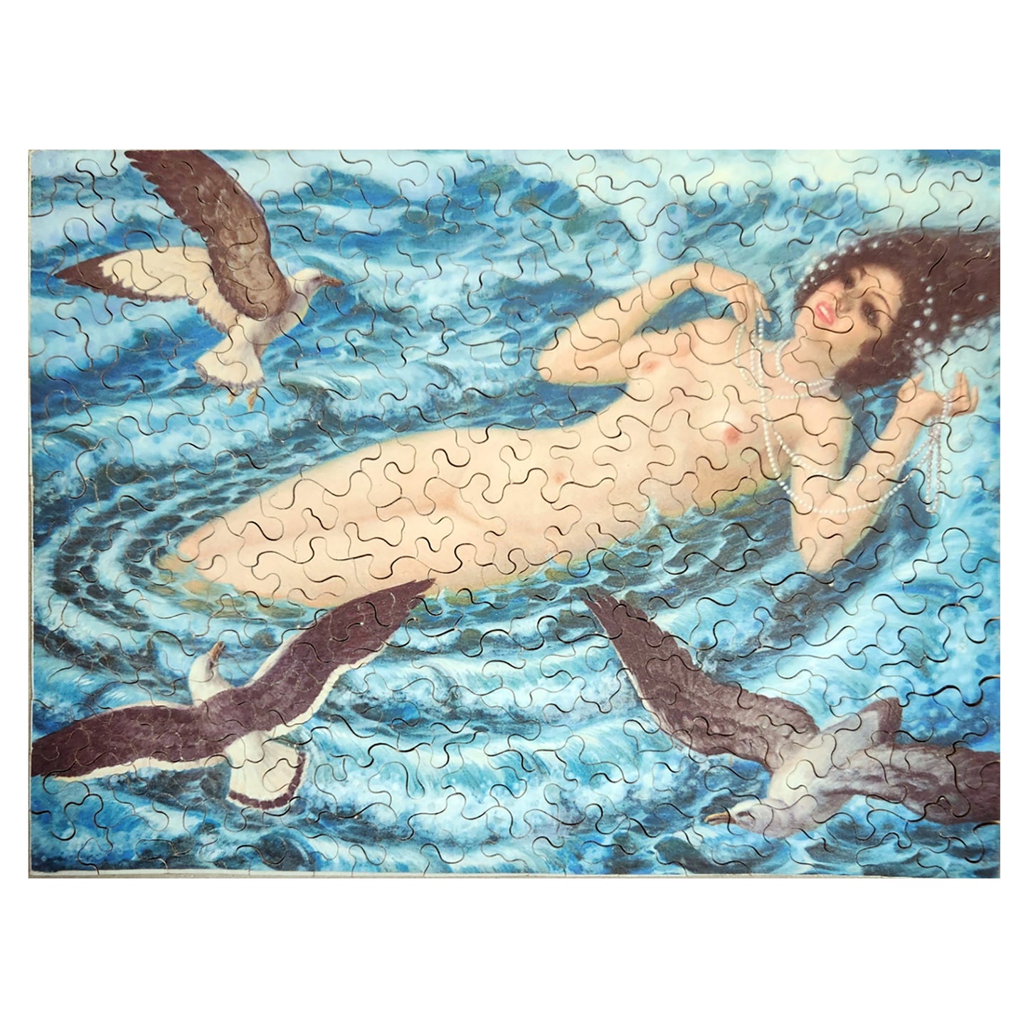 912-130 Nude With Seagulls - Ferenc Helbing