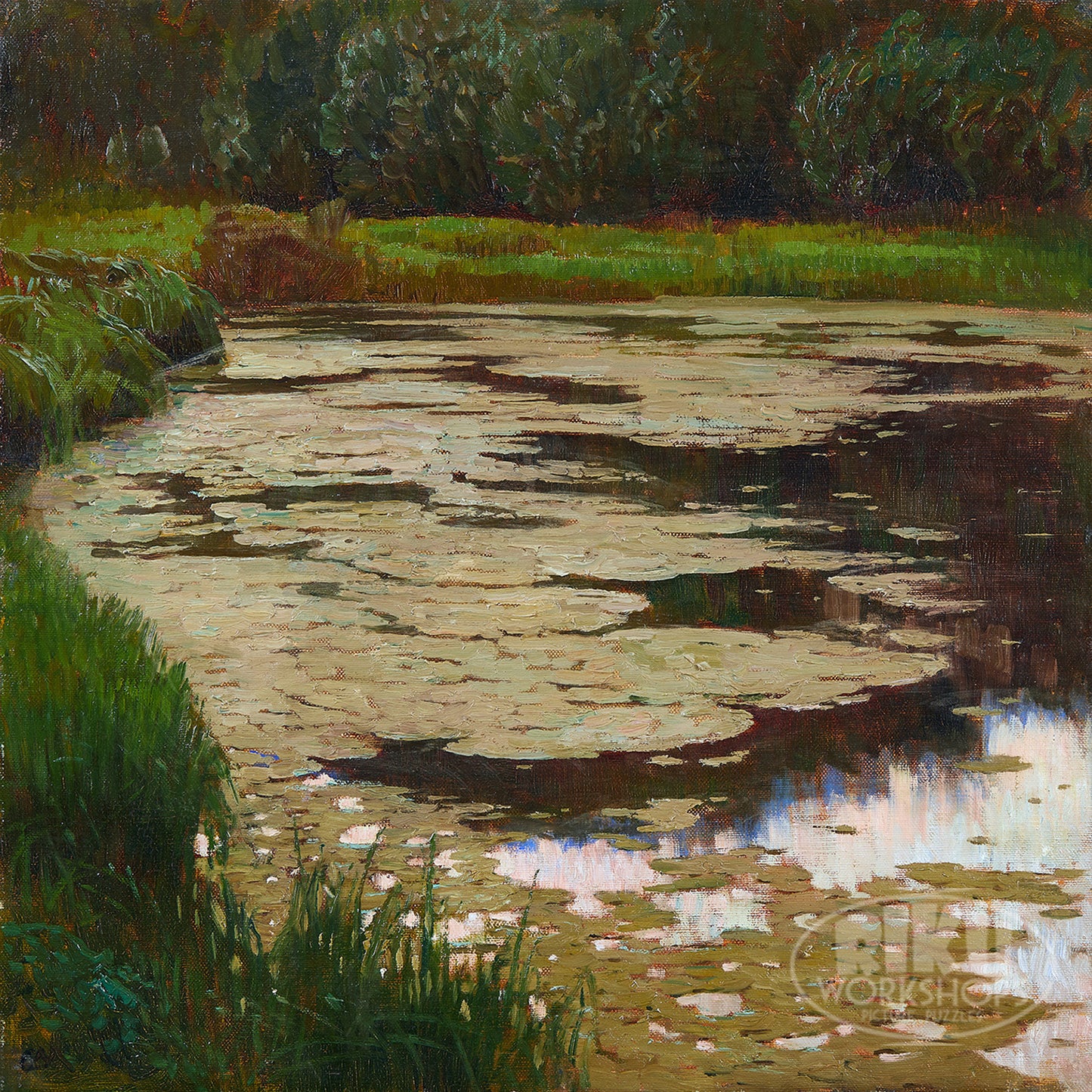 1010-45 Pond With Waterlilies - Carl Moll, 1900