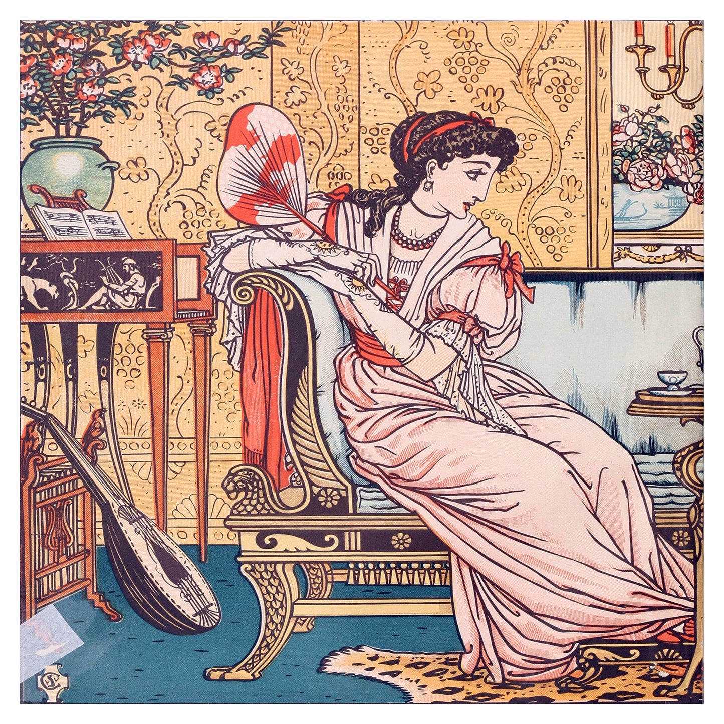 1010-161 Beauty and The Beast (Beauty) - Walter Crane