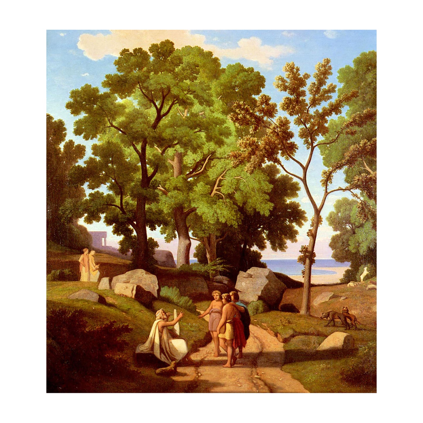 1011-02 Homer and The Shepherds - Theodore Caruelle D'Aligny