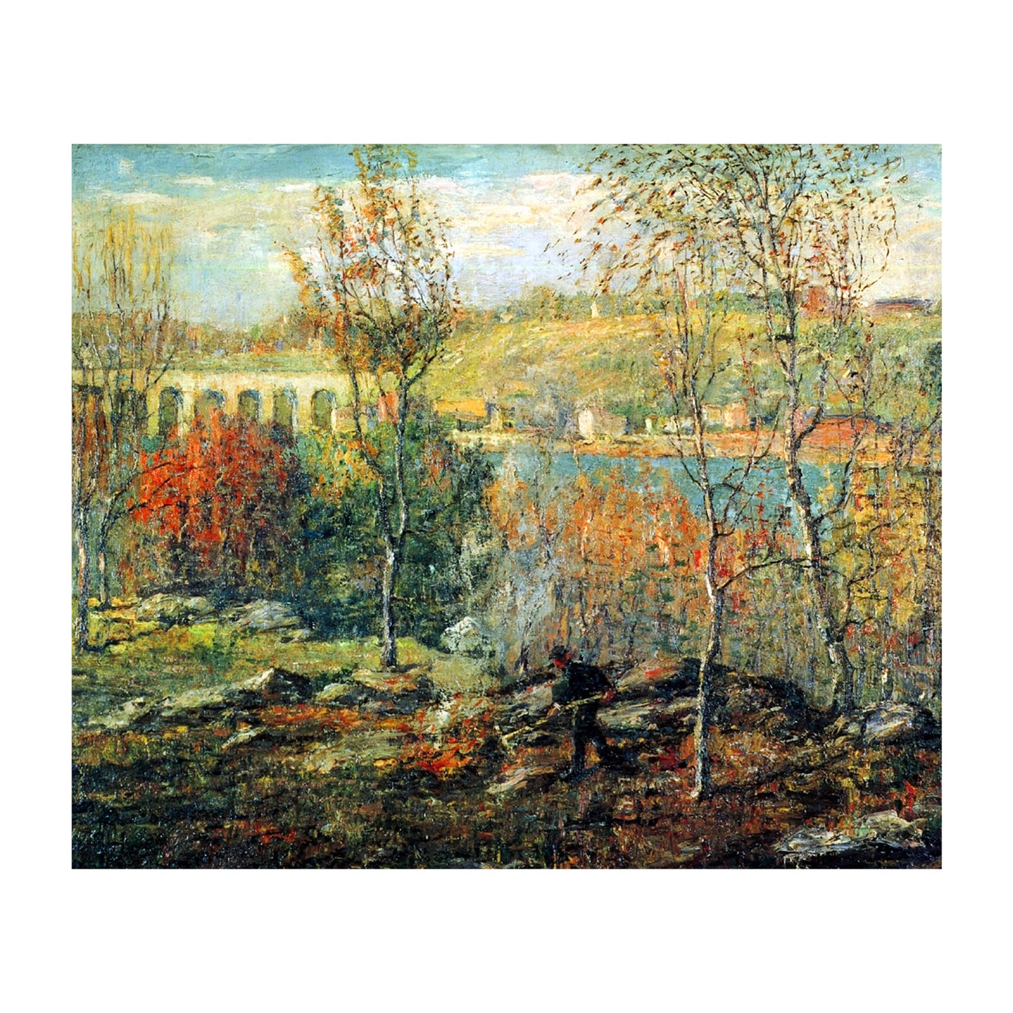 1012-21 The Harlem River - Ernest Lawson