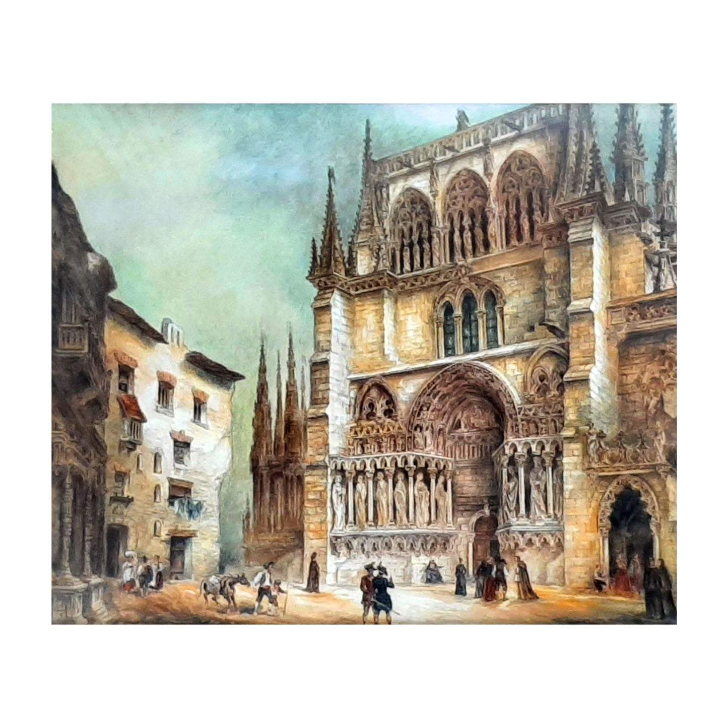 1012-22 Facade of The Cathedral - Jenaro Perez Vilaamil, 1842