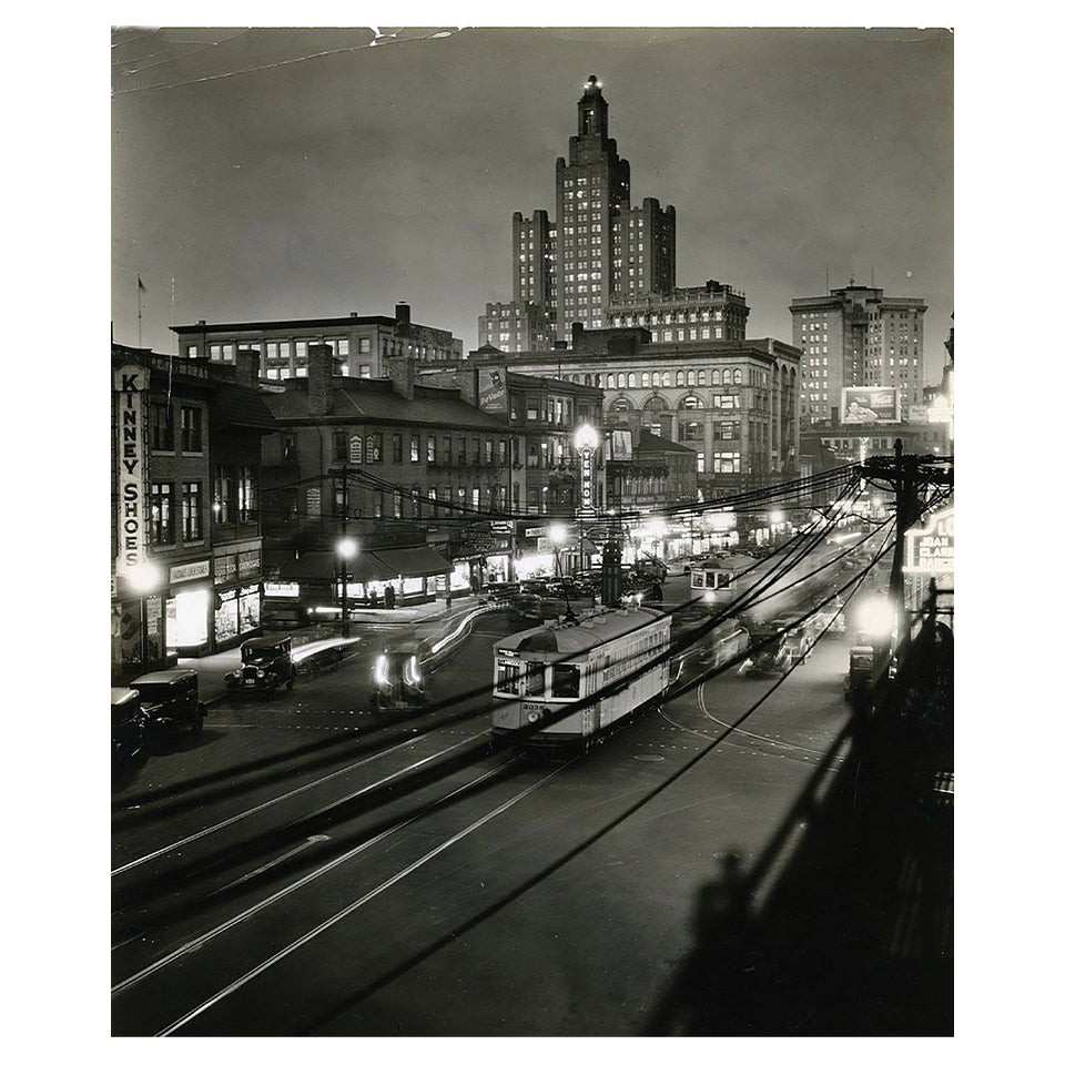 1012-38 Downtown at Night - Providence RI 1933