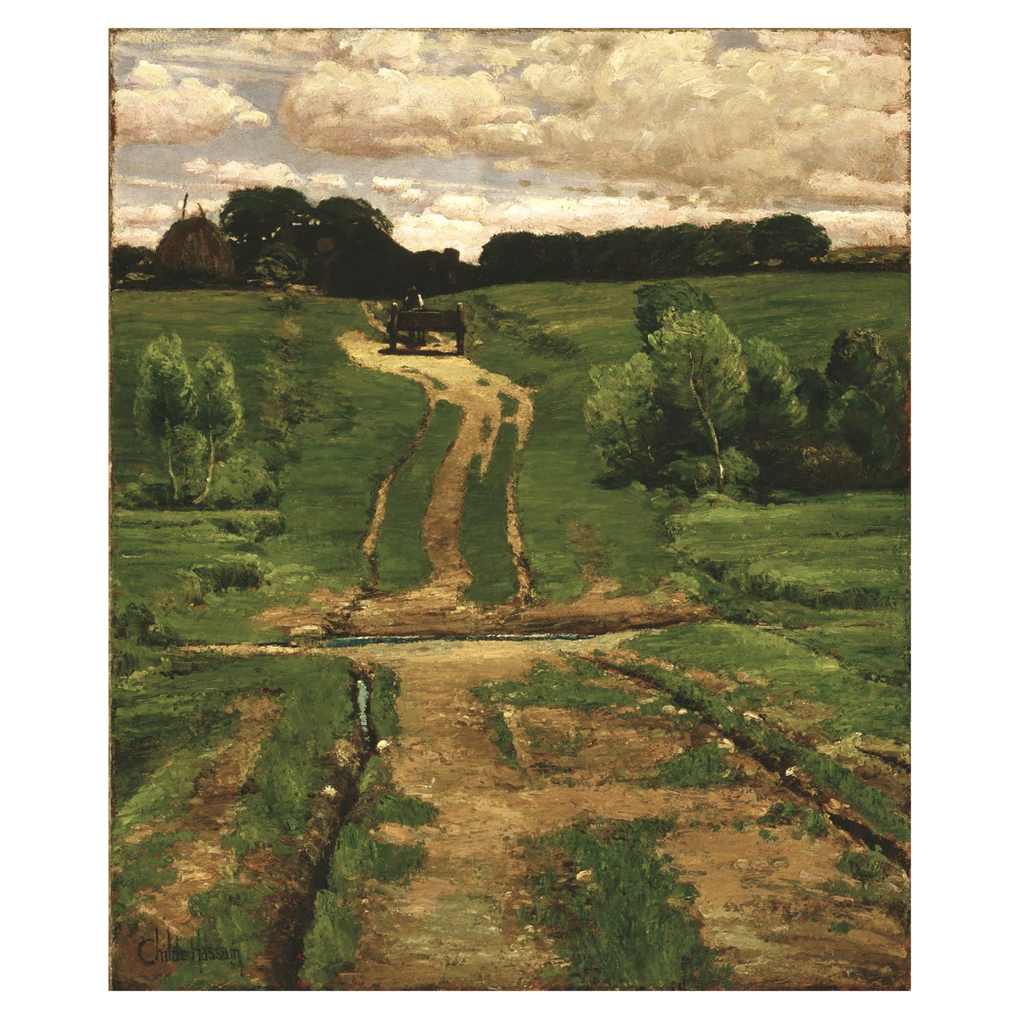 1012-56 A Back Road, 1884 - Frederick Childe Hassam