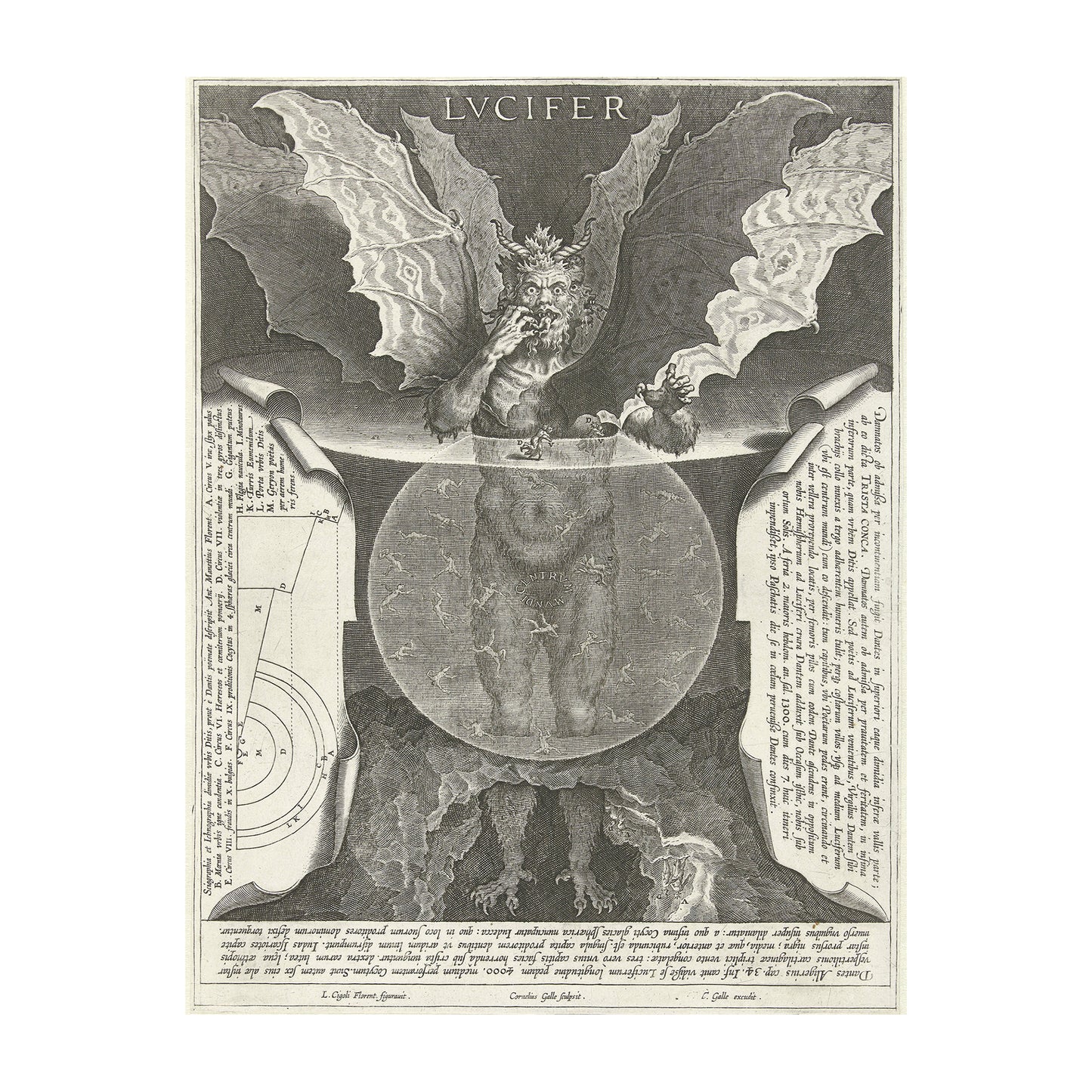 1013-10 Lucifer - Cornelis Galle, 1595