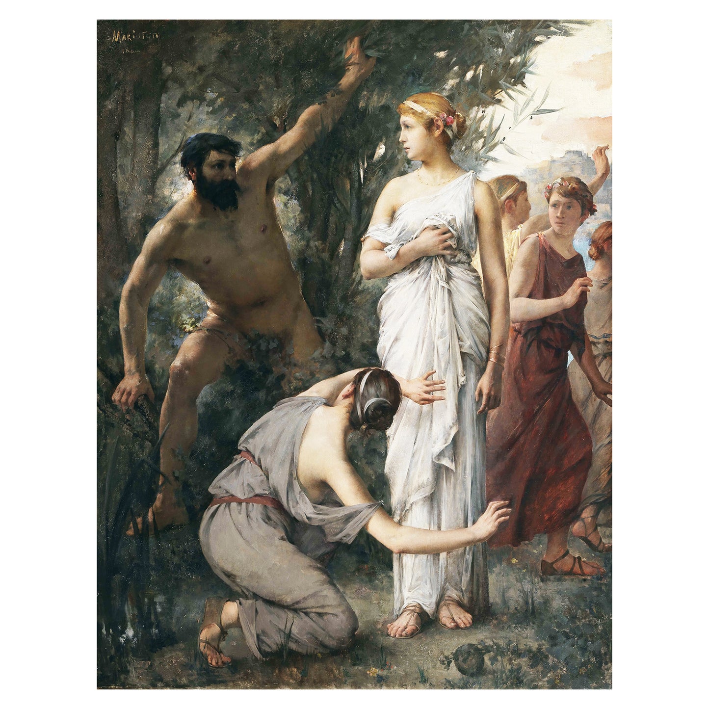 1013-36 Ulysees and Nausicaa - Marioton Jean Alfred, 1888