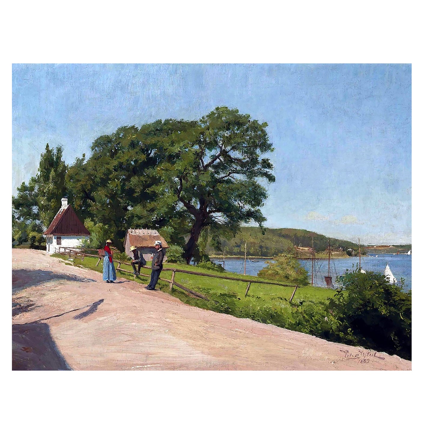 1013-39 A Conversation in Troense - Peter Ilsted, 1889