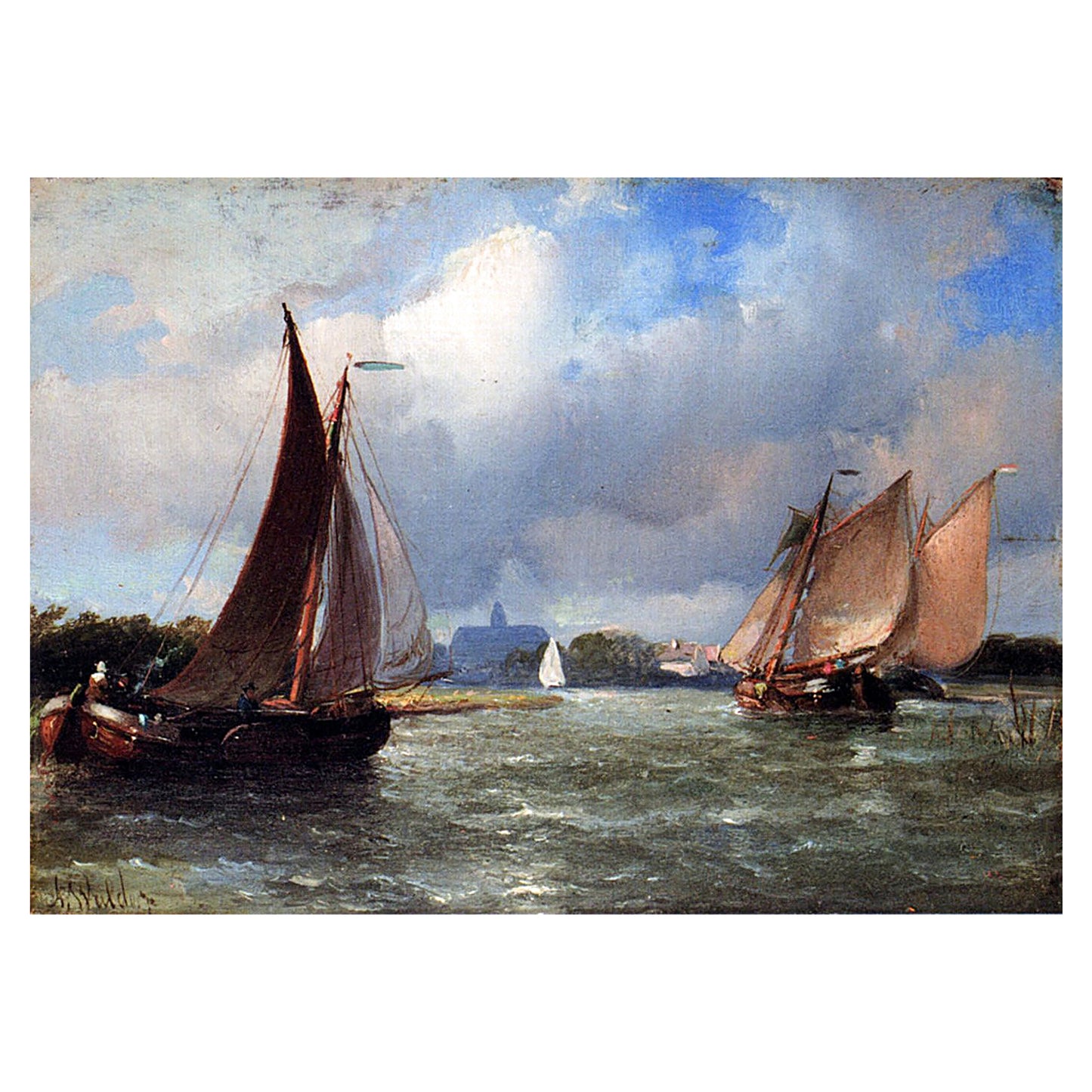 1014-04 Heading For Shore - Antoine Bomschuiten