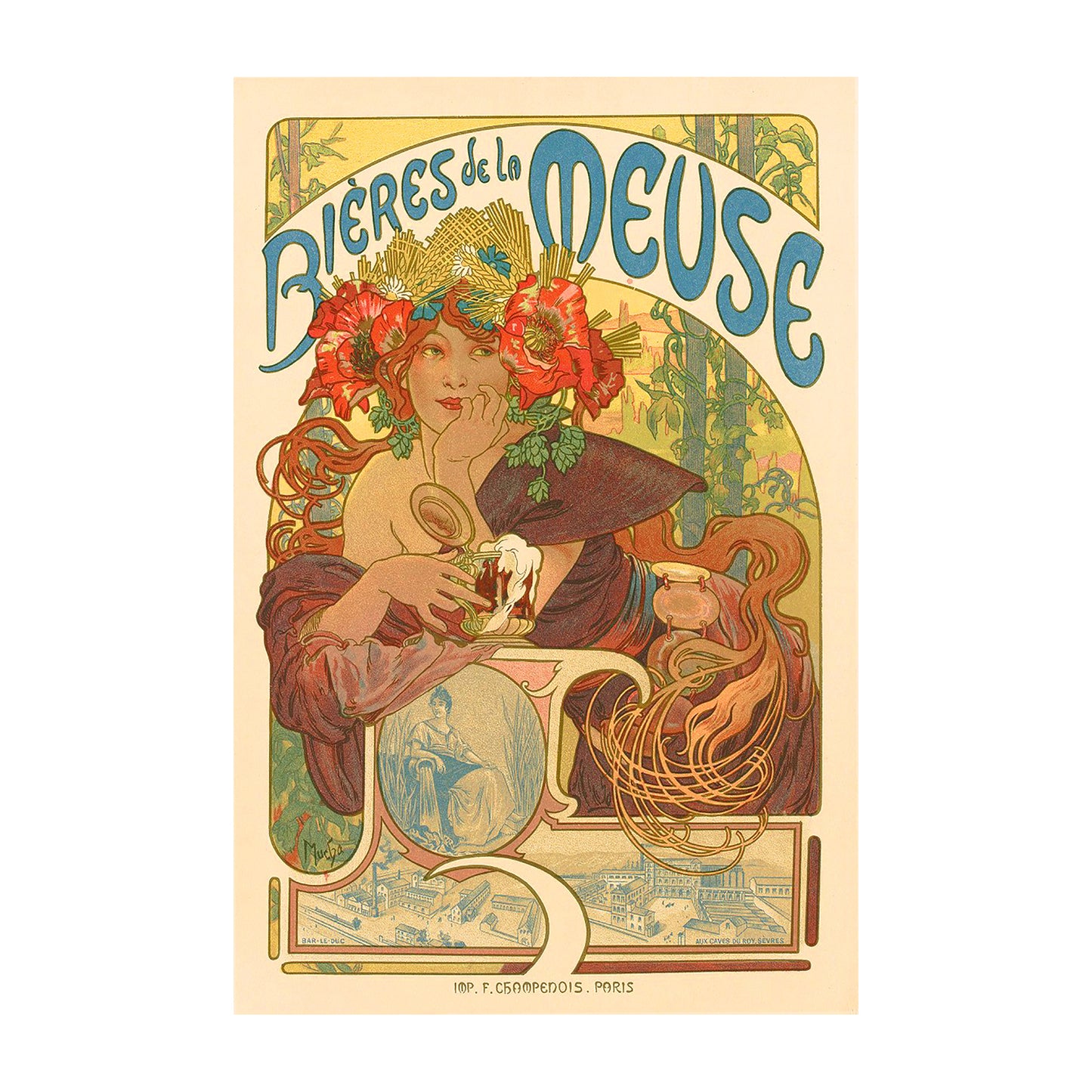 1015-111 Bieres de la Meuse, 1897 - Alphonse Mucha