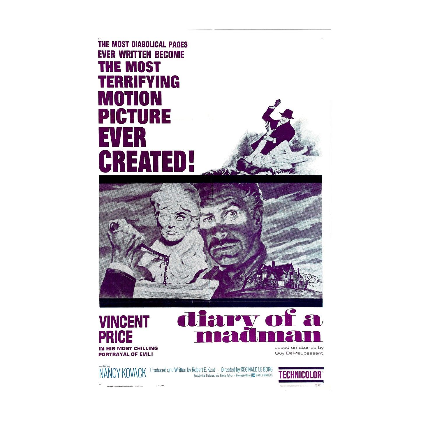 1015-140 Diary of a Madman - 1963, United Artists
