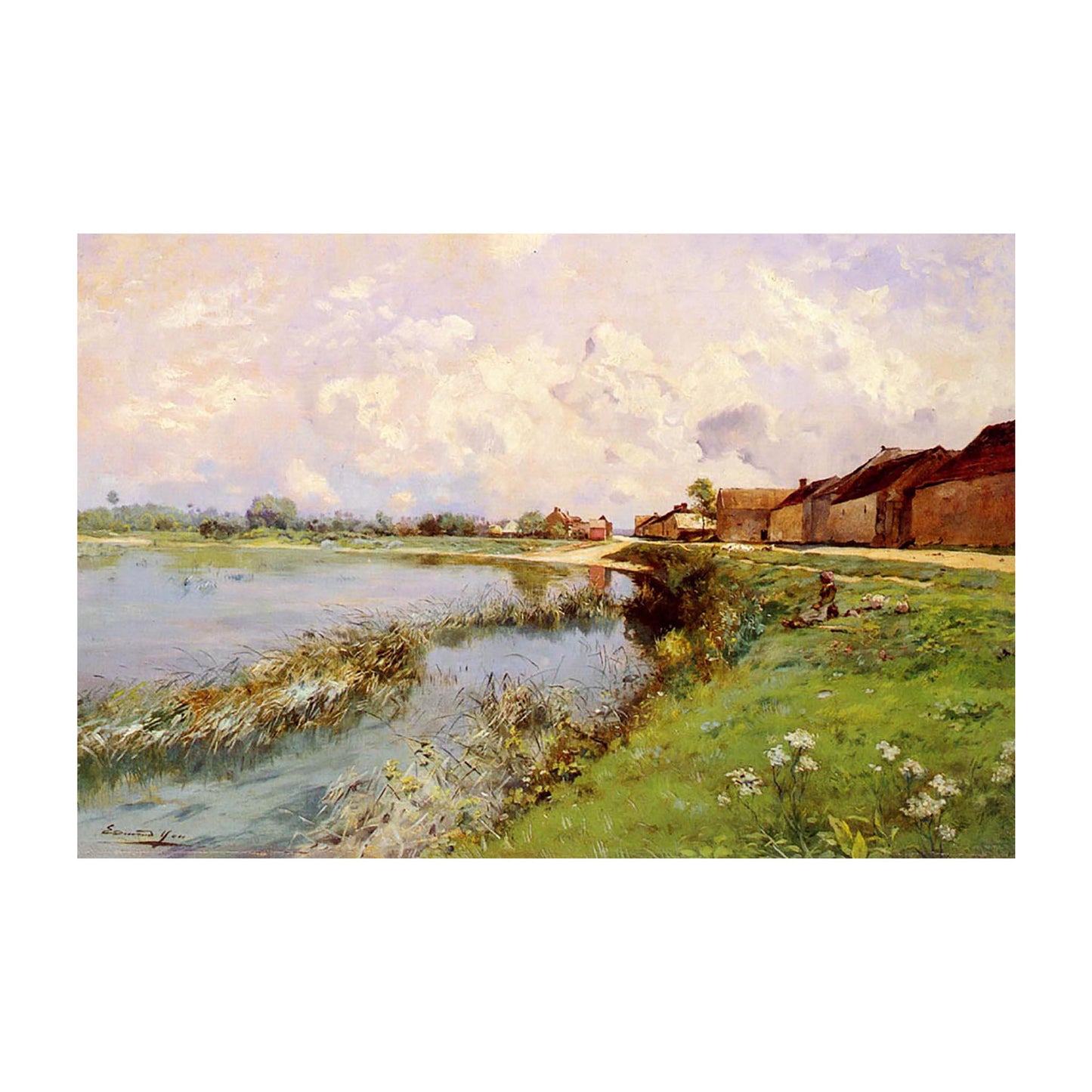 1015-16 Paysage De Riviere - Edmund Charles Joseph Yon
