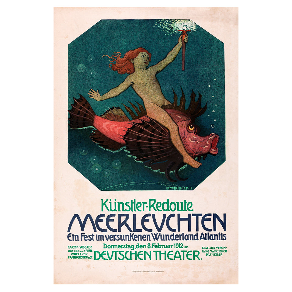 1015-204 Kunstler-Redoute Meerleuchten, 1912 - Deutschen Theater