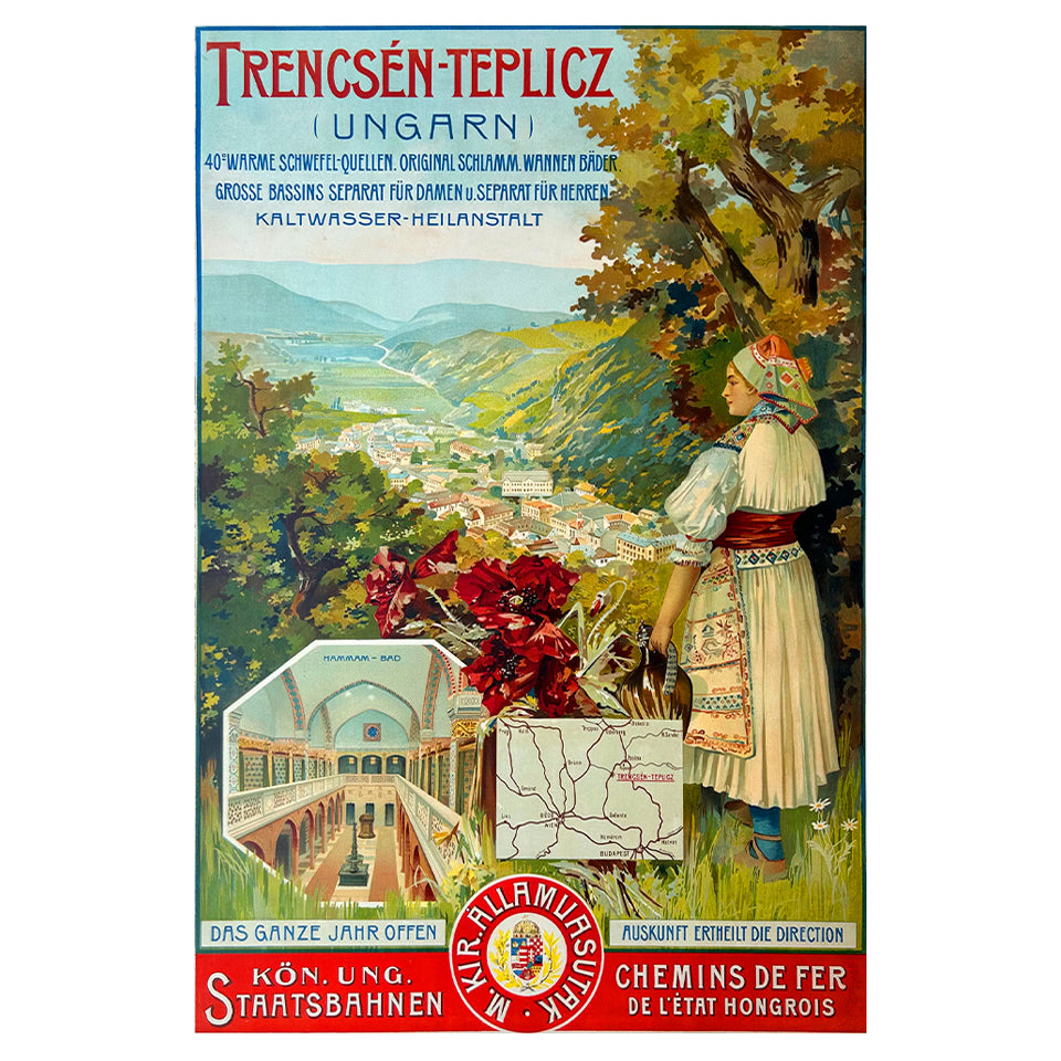 1015-228 Chemins De Fer - Trencsen-Teplcz