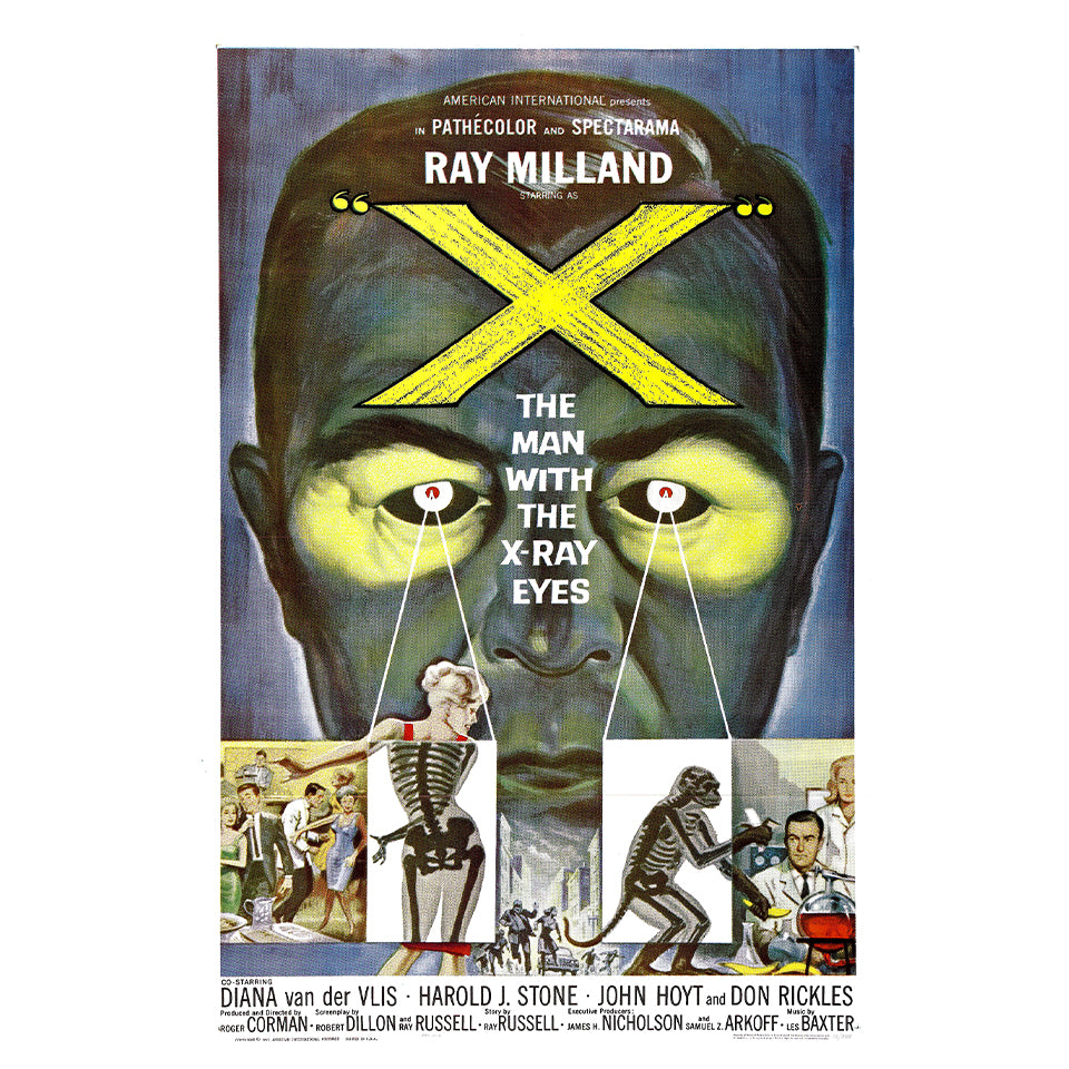 1015-291 "X" The Man With X-Ray Eyes - 1963, American International Pictures