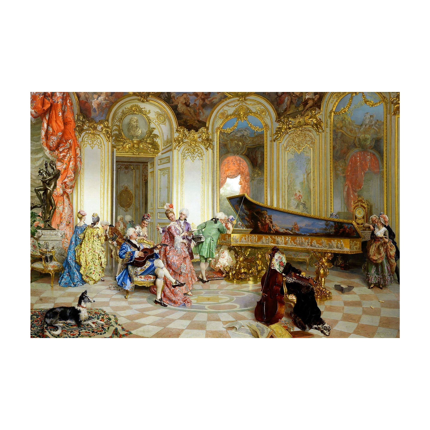 1015-60 A Musical Soiree, Oreste Cortazzo