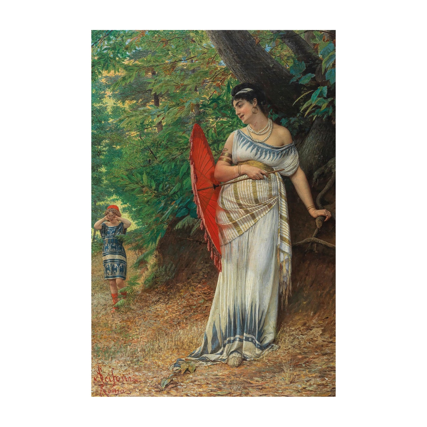 1015-62 Red Parasol #2 - Anatolio Scifoni