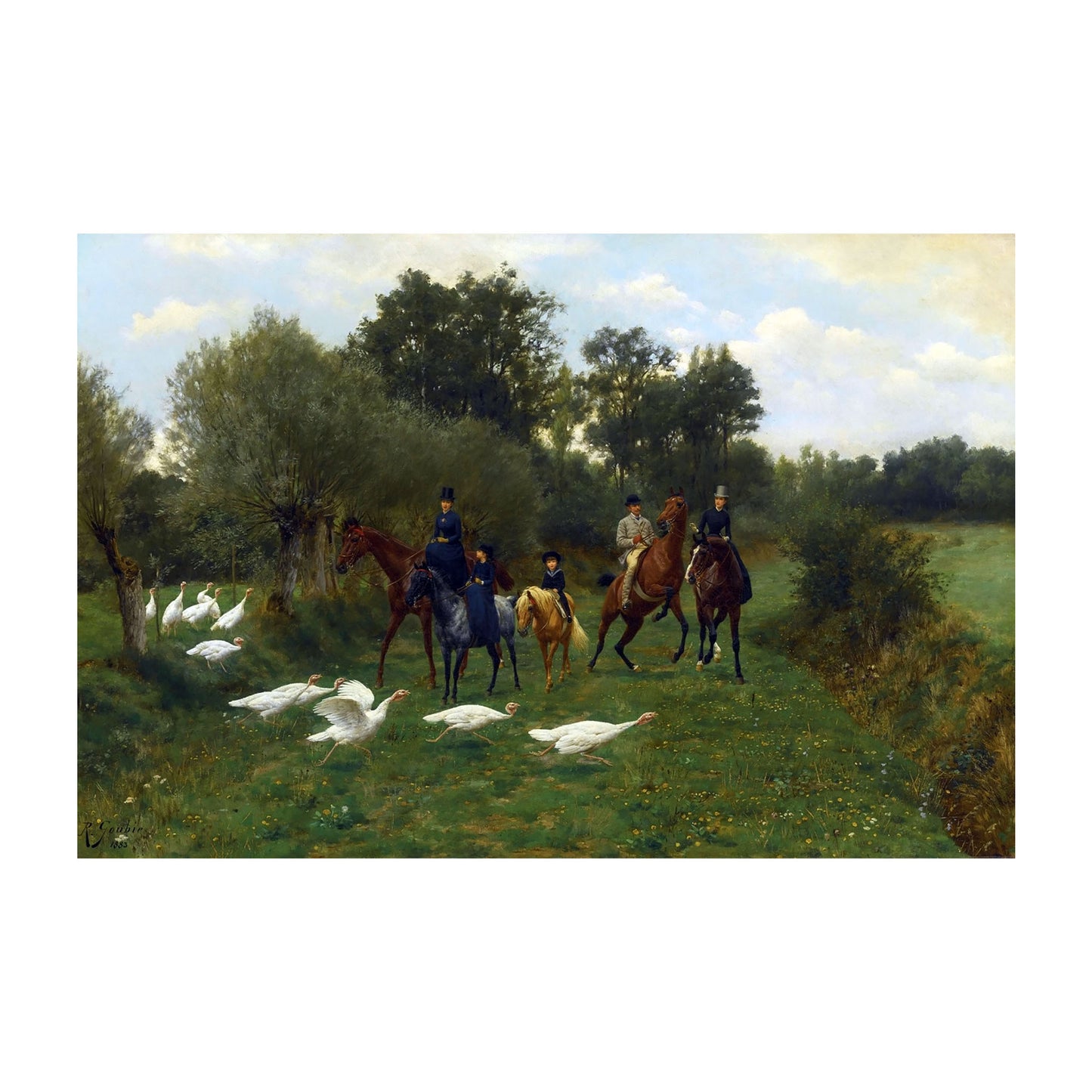 1015-74 The Ride - Jean Richard Goubie, 1883