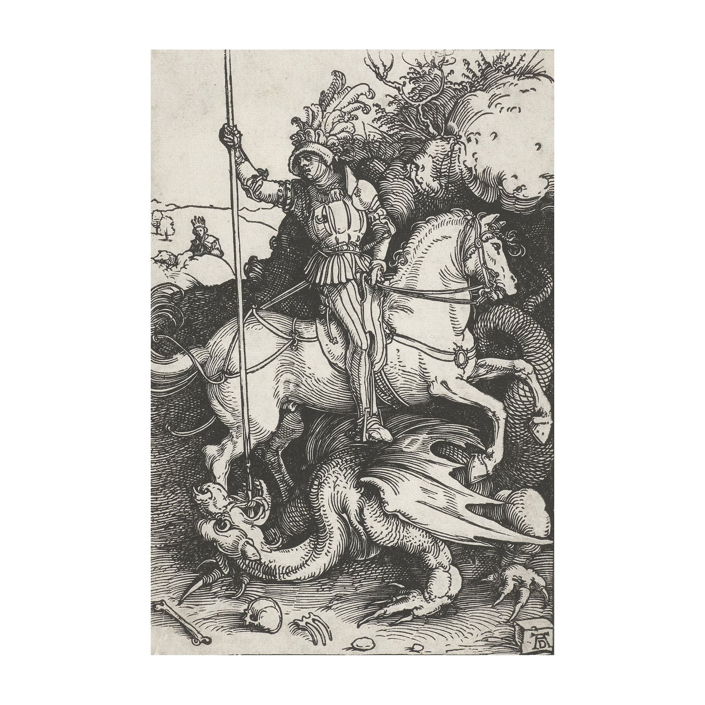 1015-78 Saint George Slaying The Dragon, 1505 - Albrecht Durer
