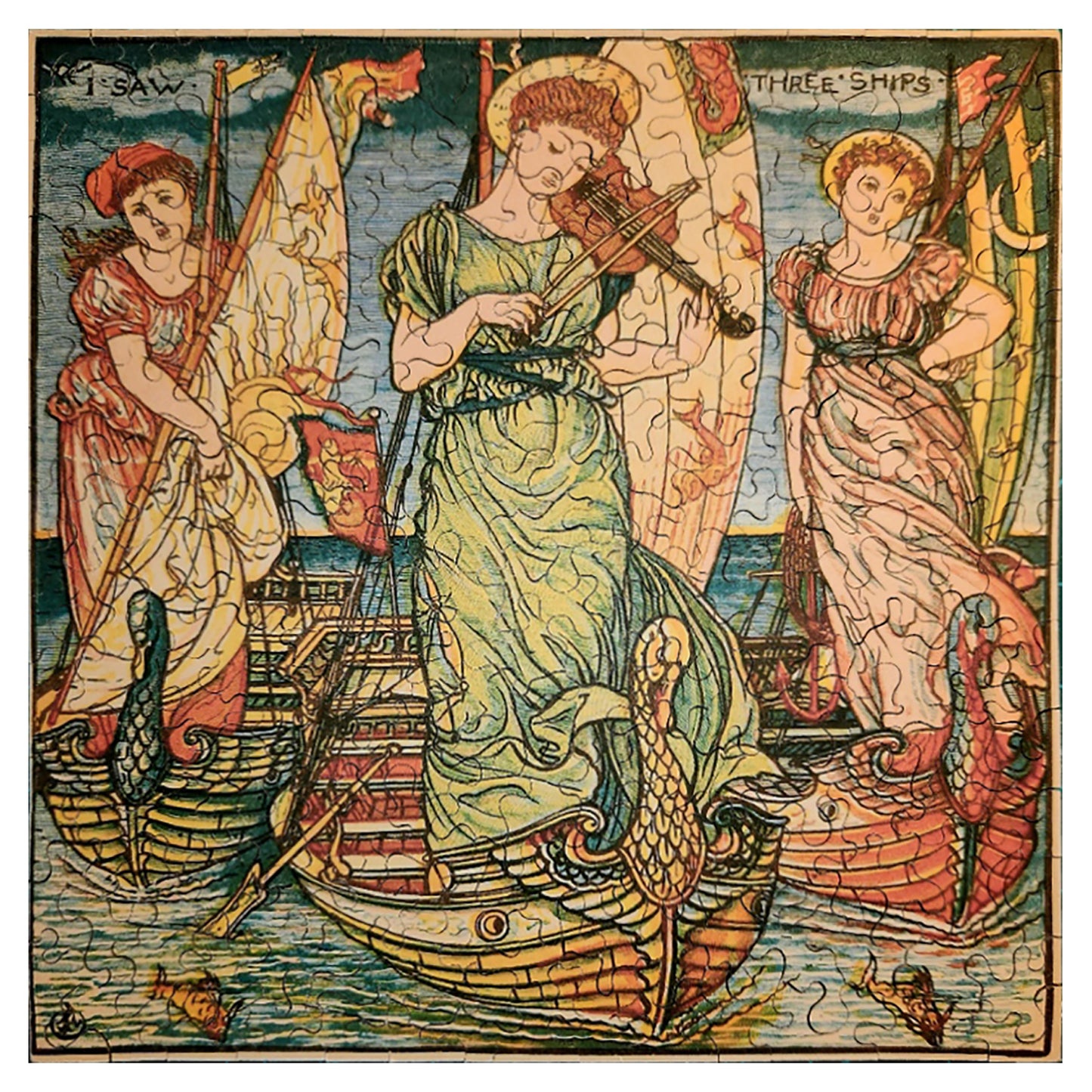 1010-165 I Saw Three Ships - Walter Crane