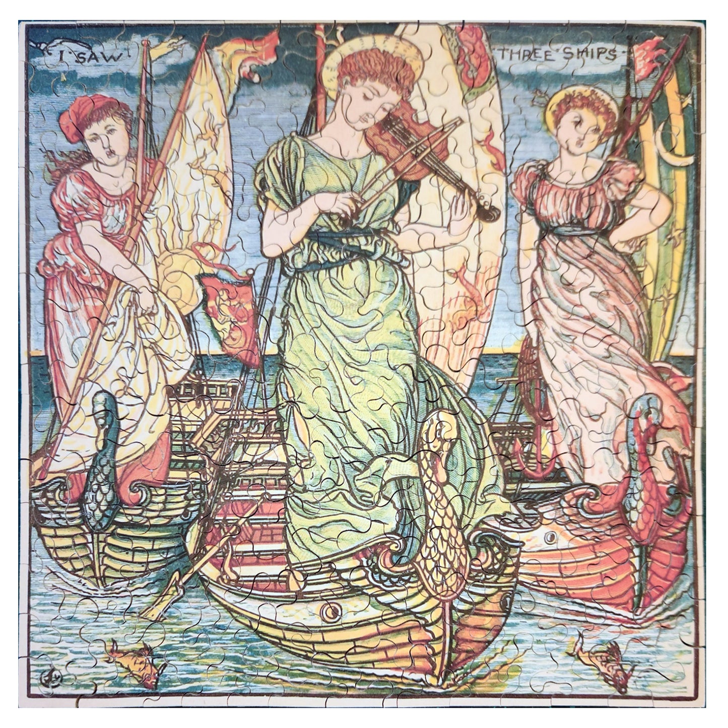 1010-165 I Saw Three Ships - Walter Crane