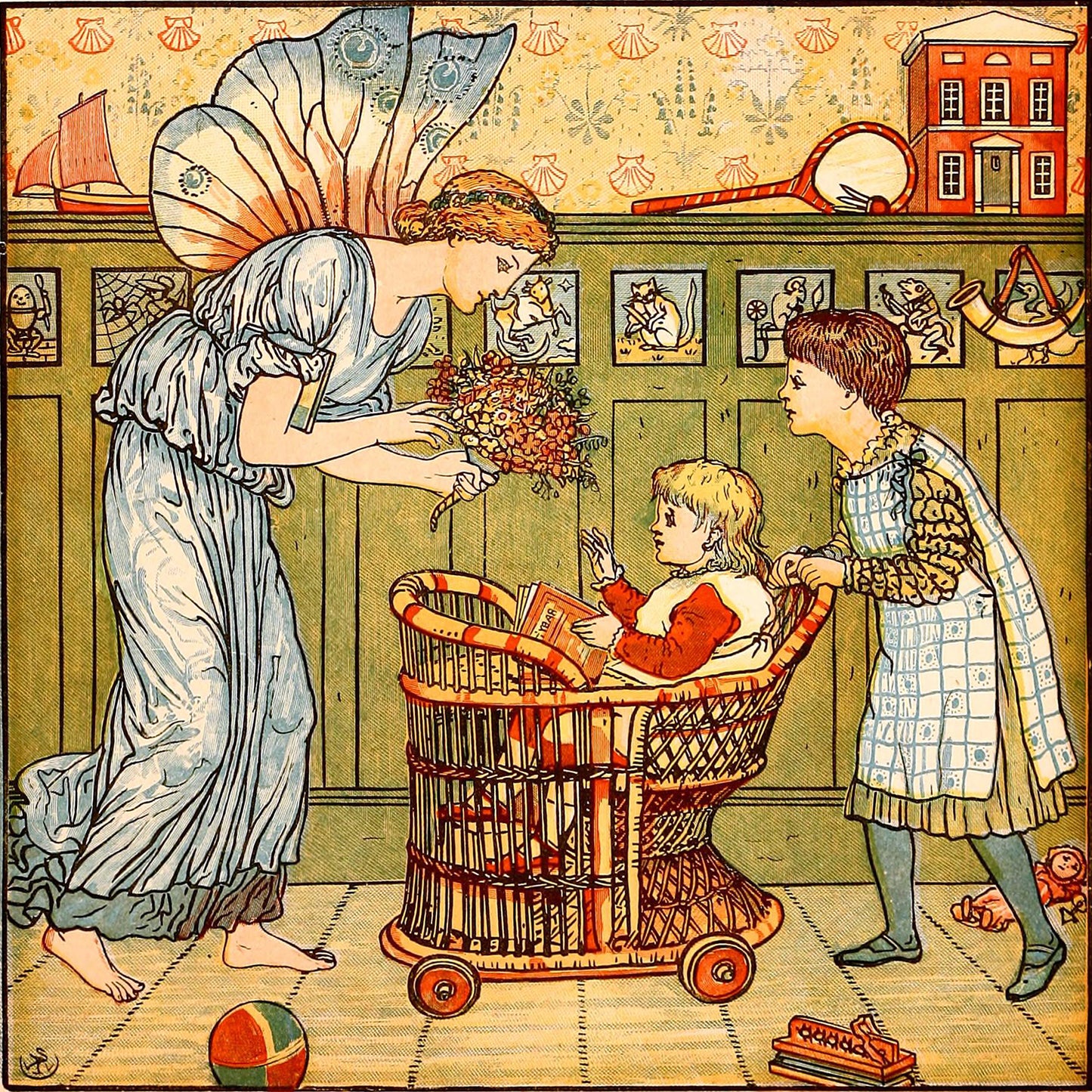 The Baby's Bouquet - Walter Crane, 1878