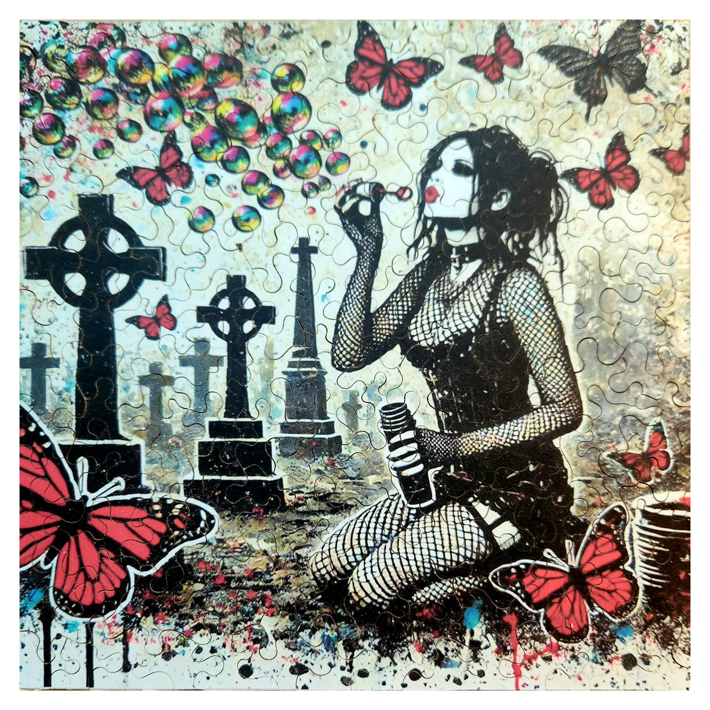 1010-205 Fishnets, Bubbles & Butterflies