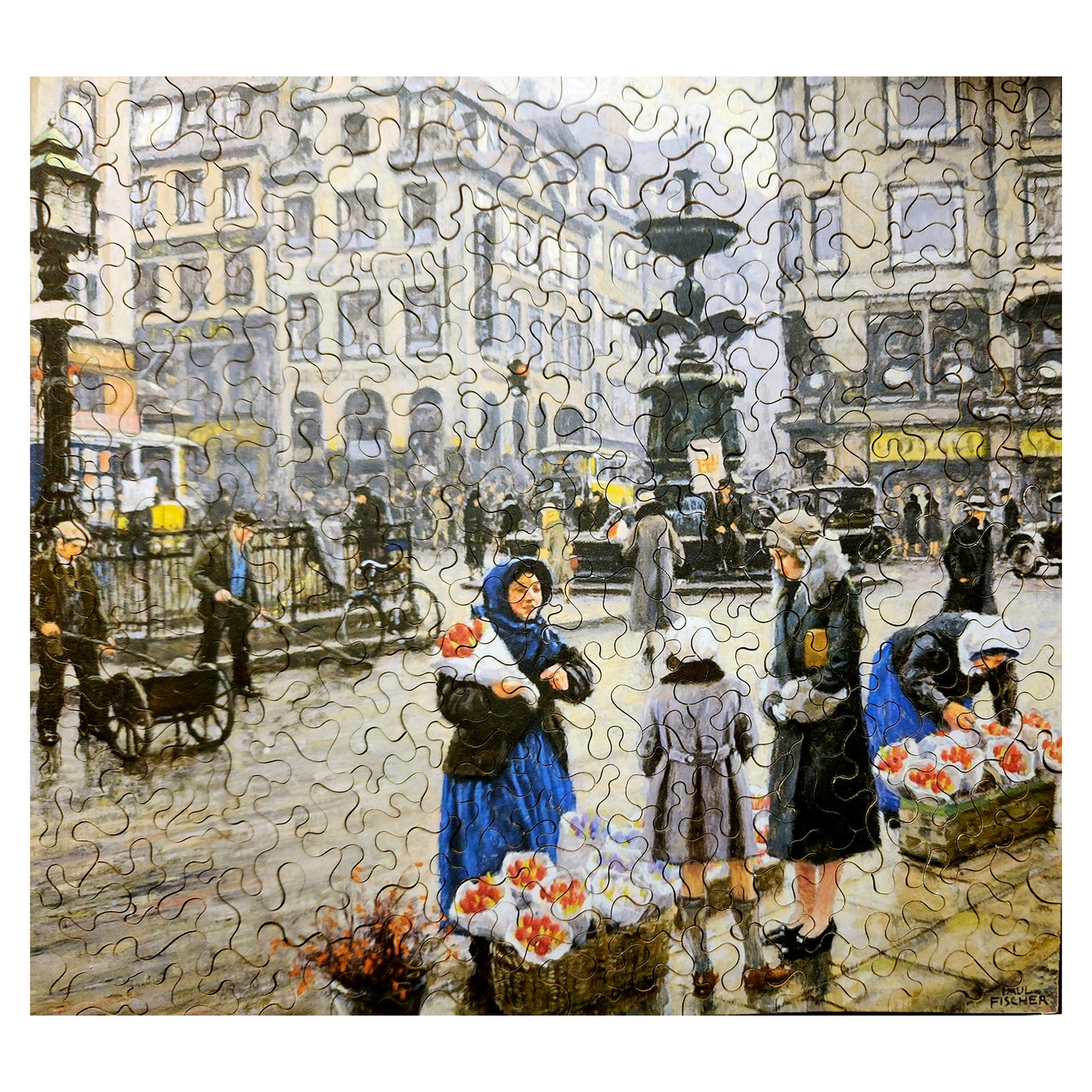 1011-21 Bunch of Red Tulips - Paul Fischer