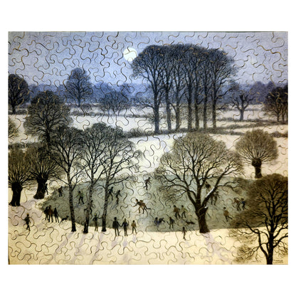 1012-116 Skating at Night - Ronald Lampitt