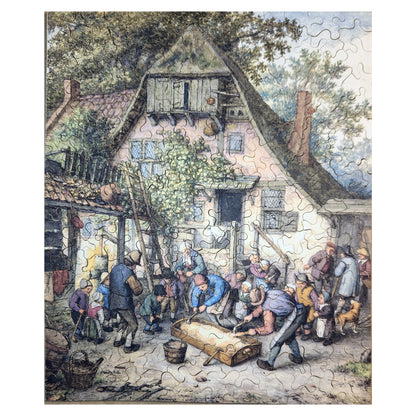 1012-24 Scalding The Hog - Adriaen Van Ostade, 1678