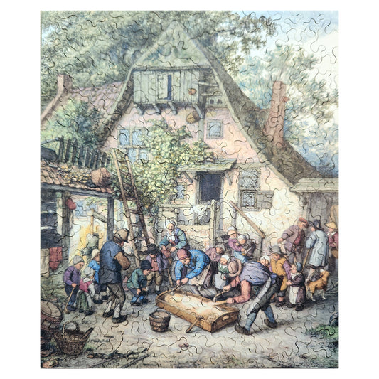 1012-24 Scalding The Hog - Adriaen Van Ostade, 1678