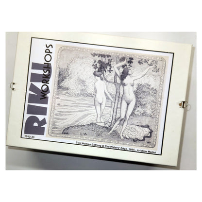 1012-33 Two Women Bathing at The Water's Edge - Aristide Maillol 1895