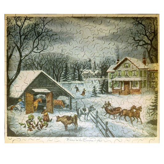1012-55 Winter in The Country - Charles Hart, 1870
