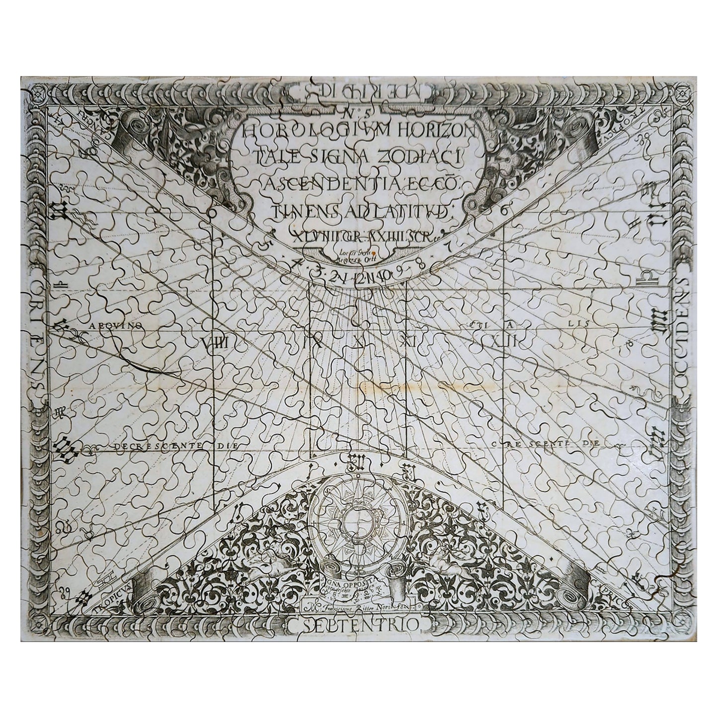 1012-68 Franz Ritter's Sundial Design No. 5, 1640