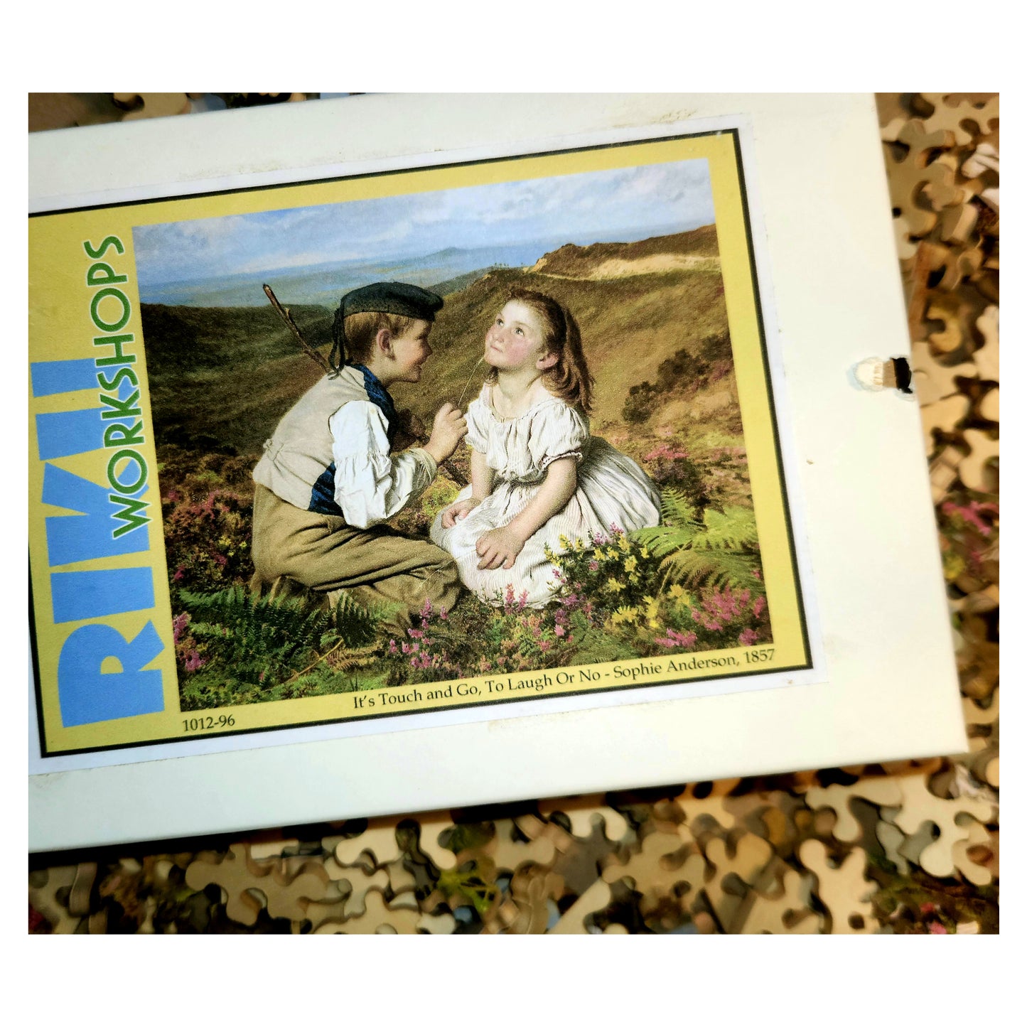 1012-95 It's Touch and Go, To Laugh or No - Sophie Anderson 1857