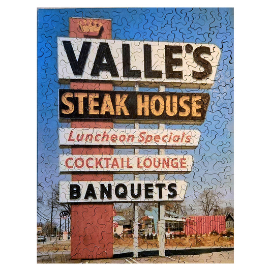1013-181 Valle's Sign at Airport Road, Warwick RI 1960's