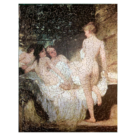 1013-99 After the Bath - Karoly Lotz 1880