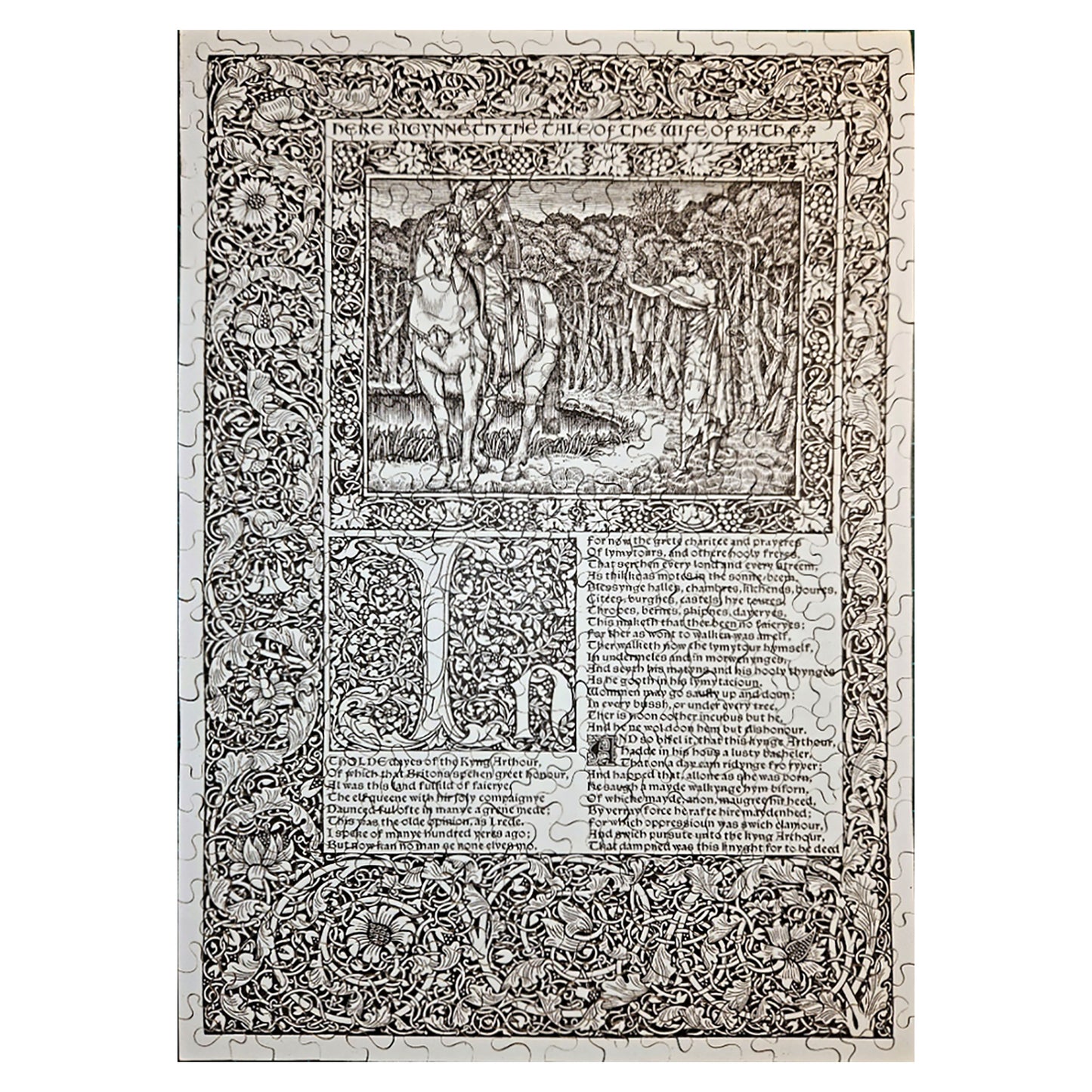 1014-189 Kelmscott Chaucer, 'Here Begynneth The Tale of The Wife of Bath', Wm. Morris, 1896