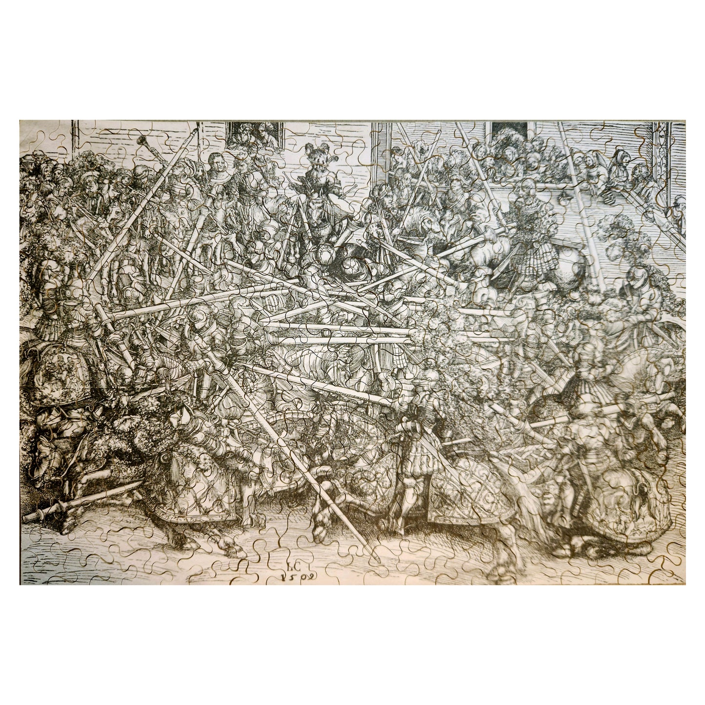 1015-143 The Tournament With Lances - Lucas Cranach 1509