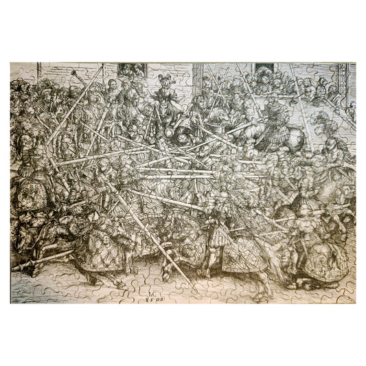 1015-143 The Tournament With Lances - Lucas Cranach 1509