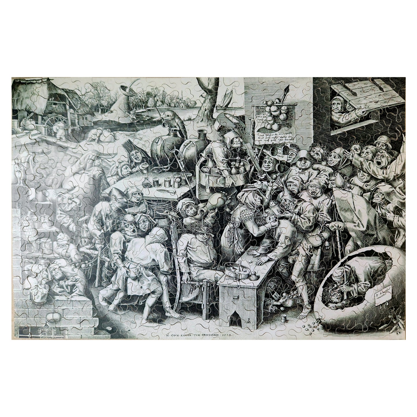 1015-189 The Witch of Malleghem - Pieter Van Der Heyden, after Peter Brueghel the Elder, 1559