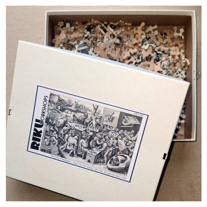 1015-189 The Witch of Malleghem - Pieter Van Der Heyden, after Peter Brueghel the Elder, 1559